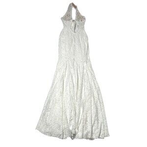 LEAU Saltair Lace Bustier Maxi Dress in White